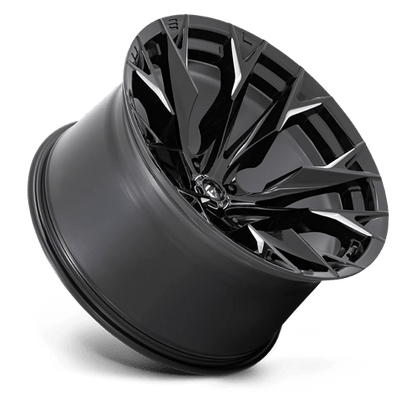 Fuel 1PC | D803 FLAME | 22.0x12.00 | 5X139.7 | -44 | GLOSS BLACK MILLED