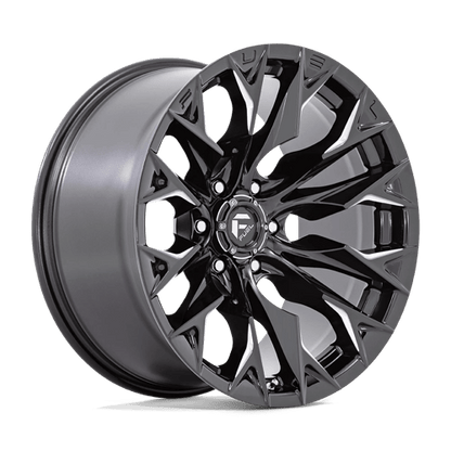 Fuel 1PC | D803 FLAME | 24.0x12.00 | 5X139.7 | -44 | GLOSS BLACK MILLED
