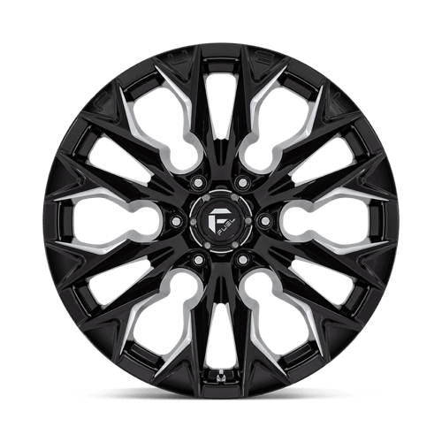 Fuel 1PC | D803 FLAME | 20.0x9.00 | 6X139.7 | 20 | GLOSS BLACK MILLED