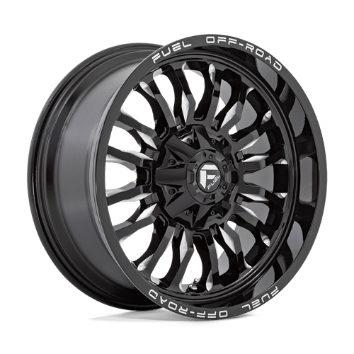 Fuel 1PC | D795 ARC | 22.0x10.00 | 8X165.1 | -18 | GLOSS BLACK MILLED