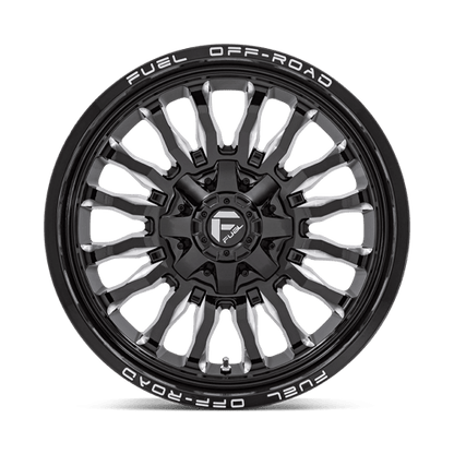 Fuel 1PC | D795 ARC | 20.0x10.00 | 8X165.1 | -18 | GLOSS BLACK MILLED