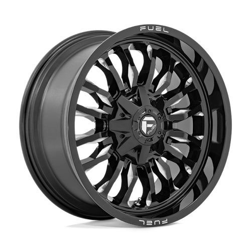 Fuel 1PC | D795 ARC | 20.0x9.00 | 8X180 | 1 | GLOSS BLACK MILLED