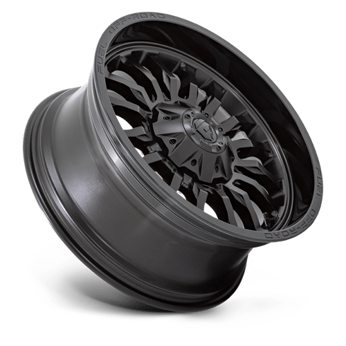 Fuel 1PC | D796 ARC | 22.0x12.00 | 8X180 | -44 | MATTE BLACK W/ GLOSS BLACK LIP