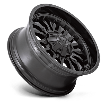 Fuel 1PC | D796 ARC | 22.0x10.00 | 8X170 | -18 | MATTE BLACK W/ GLOSS BLACK LIP
