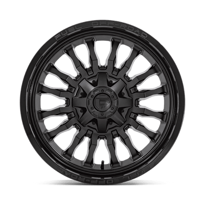 Fuel 1PC | D796 ARC | 22.0x10.00 | 8X170 | -18 | MATTE BLACK W/ GLOSS BLACK LIP