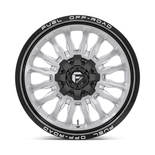 Fuel 1PC | D798 ARC | 20.0x9.00 | 5X139.7/5X150 | 1 | SILVER BRUSH FACE W/ BLK LIP