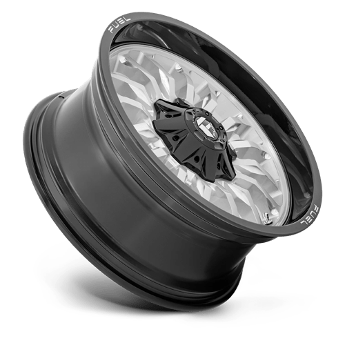 Fuel 1PC | D798 ARC | 20.0x9.00 | 8X180 | 1 | SILVER BRUSH FACE W/ BLK LIP