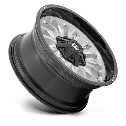 Fuel 1PC | D798 ARC | 20.0x9.00 | 8X170 | 1 | SILVER BRUSH FACE W/ BLK LIP