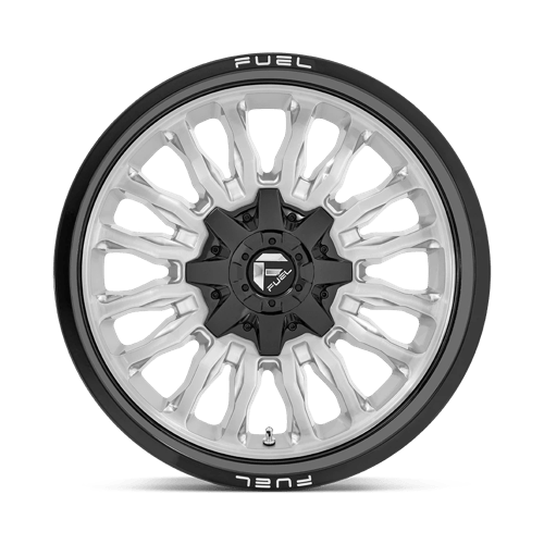 Fuel 1PC | D798 ARC | 20.0x9.00 | 8X180 | 1 | SILVER BRUSH FACE W/ BLK LIP