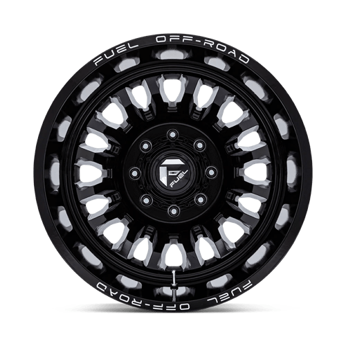 Fuel 1PC | D868 ARC DUALLY | 20.0x8.25 | 8X210 | -227 | GLOSS BLACK MILLED