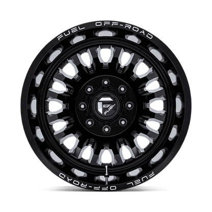 Fuel 1PC | D868 ARC DUALLY | 20.0x8.25 | 8X210 | -227 | GLOSS BLACK MILLED
