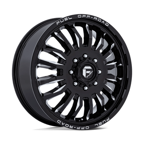 Fuel 1PC | D868 ARC DUALLY | 20.0x8.25 | 8X165.1 | -240 | GLOSS BLACK MILLED