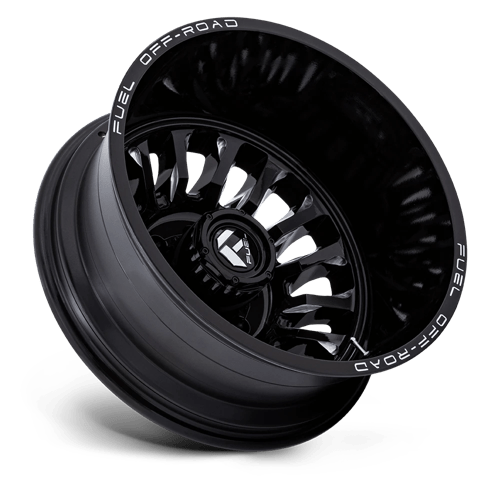 Fuel 1PC | D868 ARC DUALLY | 22.0x8.25 | 8X165.1 | -227 | GLOSS BLACK MILLED