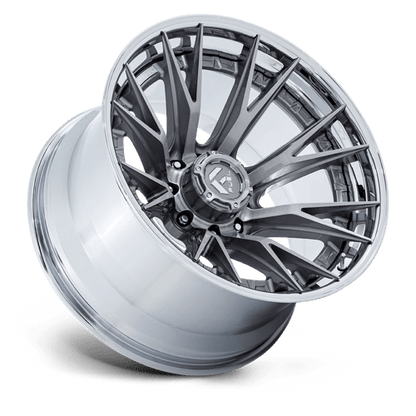 Fuel 1PC | FC402 CATALYST | 20.0x9.00 | 8X180 | 1 | PLATINUM W/ CHROME LIP