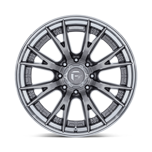Fuel 1PC | FC402 CATALYST | 22.0x10.00 | 8X165.1 | -18 | PLATINUM W/ CHROME LIP