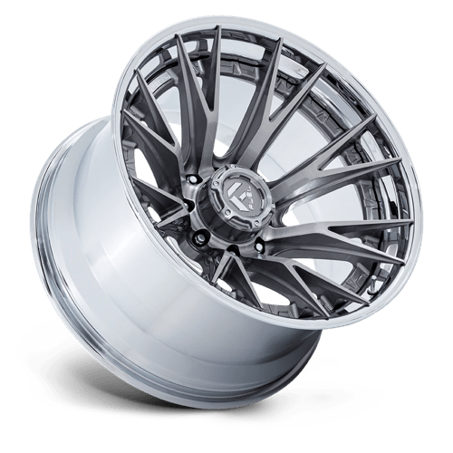 Fuel 1PC | FC402 CATALYST | 24.0x12.00 | 8X165.1 | -44 | PLATINUM W/ CHROME LIP