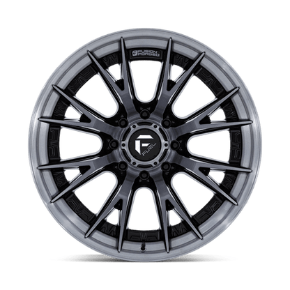 Fuel 1PC | FC402 CATALYST | 24.0x12.00 | 8X165.1 | -44 | GLOSS BLACK BRUSHED DARK TINT