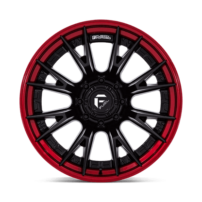Fuel 1PC | FC402 CATALYST | 22.0x12.00 | 8X170 | -44 | MATTE BLACK W/ CANDY RED LIP