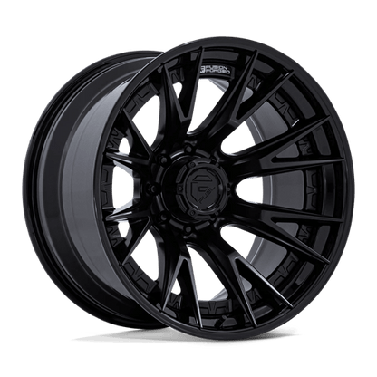 Fuel 1PC | FC402 CATALYST | 20.0x9.00 | 8X180 | 1 | MATTE BLACK W/ GLOSS BLACK LIP