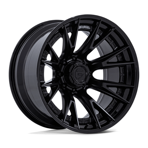 Fuel 1PC | FC402 CATALYST | 22.0x12.00 | 8X180 | -44 | MATTE BLACK W/ GLOSS BLACK LIP