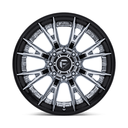 Fuel 1PC | FC402 CATALYST | 20.0x10.00 | 8X165.1 | -18 | CHROME W/ GLOSS BLACK LIP