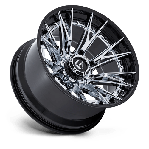 Fuel 1PC | FC402 CATALYST | 24.0x12.00 | 8X165.1 | -44 | CHROME W/ GLOSS BLACK LIP