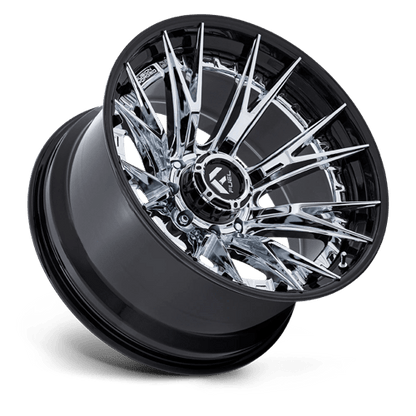 Fuel 1PC | FC402 CATALYST | 24.0x12.00 | 8X165.1 | -44 | CHROME W/ GLOSS BLACK LIP