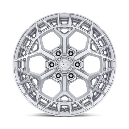 Fuel 1PC | FC873 CHARGER | 22.0x12.00 | 6X139.7 | -44 | GLOSS SILVER W/ MACHINED FACE