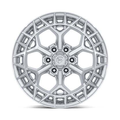 Fuel 1PC | FC873 CHARGER | 22.0x12.00 | 6X139.7 | -44 | GLOSS SILVER W/ MACHINED FACE