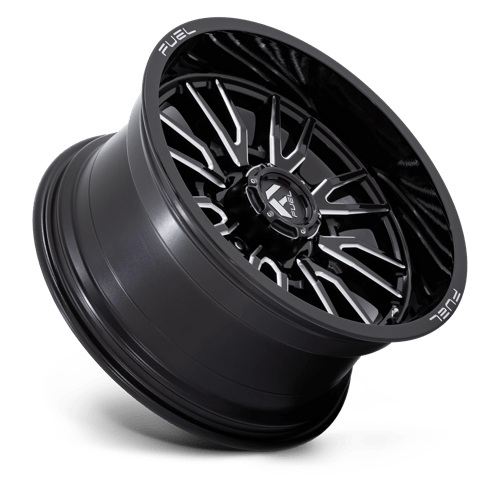 Fuel 1PC | D761 CLASH | 20.0x10.00 | 8X165.1 | -18 | GLOSS BLACK MILLED