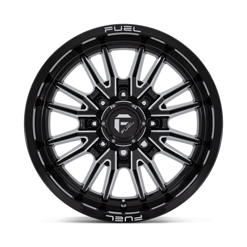 Fuel 1PC | D761 CLASH | 20.0x10.00 | 8X165.1 | -18 | GLOSS BLACK MILLED