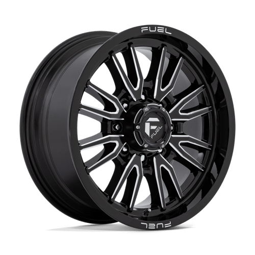 Fuel 1PC | D761 CLASH | 20.0x9.00 | 8X180 | 20 | GLOSS BLACK MILLED