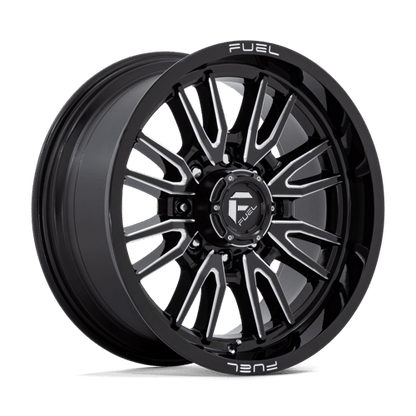 Fuel 1PC | D761 CLASH | 20.0x9.00 | 8X170 | 1 | GLOSS BLACK MILLED