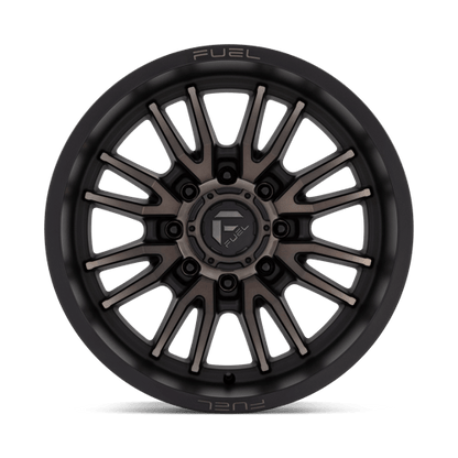 Fuel 1PC | D762 CLASH | 20.0x10.00 | 8X180 | -18 | MATTE BLACK DOUBLE DARK TINT