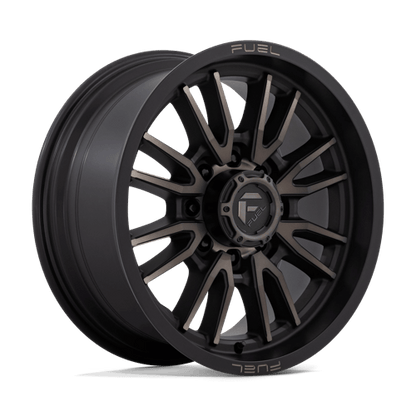 Fuel 1PC | D762 CLASH | 20.0x9.00 | 8X165.1 | 20 | MATTE BLACK DOUBLE DARK TINT