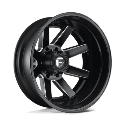 Fuel 1PC | D538 MAVERICK | 24.0x8.25 | 8X165.1 | -239 | MATTE BLACK MILLED
