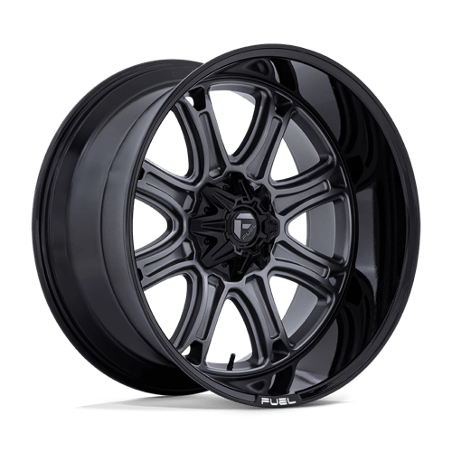 Fuel 1PC | DARKSTAR | 22.0x10.00 | 5X114.3/5X127 | 10 | MATTE GUNMETAL W/ BLACK LIP