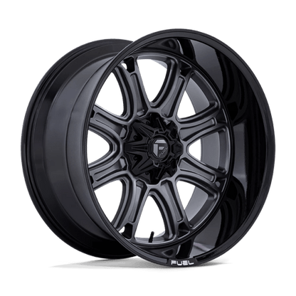 Fuel 1PC | DARKSTAR | 22.0x10.00 | 5X114.3/5X127 | 10 | MATTE GUNMETAL W/ BLACK LIP