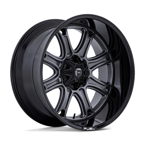 Fuel 1PC | DARKSTAR | 22.0x10.00 | 8X170 | -18 | MATTE GUNMETAL W/ BLACK LIP