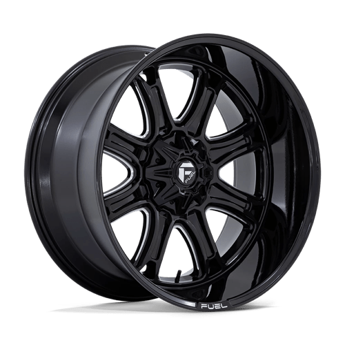 Fuel 1PC | DARKSTAR | 22.0x10.00 | 8X165.1 | -18 | GLOSS BLACK MILLED