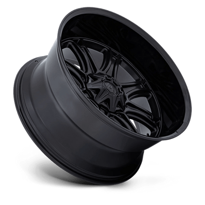 Fuel 1PC | DARKSTAR | 22.0x9.00 | 8X180 | 1 | MATTE BLACK W/ GLOSS BLACK LIP