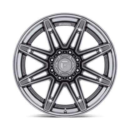 Fuel 1PC | FC401 BRAWL | 24.0x12.00 | 8X165.1 | -44 | PLATINUM W/ CHROME LIP