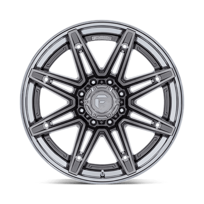 Fuel 1PC | FC401 BRAWL | 24.0x12.00 | 6X139.7 | -44 | PLATINUM W/ CHROME LIP