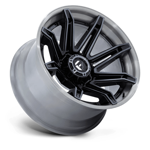 Fuel 1PC | FC401 BRAWL | 24.0x12.00 | 8X180 | -44 | GLOSS BLACK BRUSHED DARK TINT