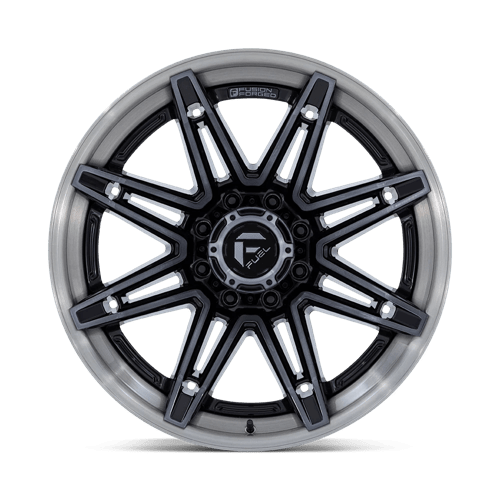 Fuel 1PC | FC401 BRAWL | 20.0x10.00 | 8X180 | -18 | GLOSS BLACK BRUSHED DARK TINT