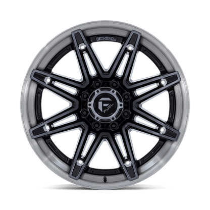 Fuel 1PC | FC401 BRAWL | 20.0x10.00 | 6X139.7 | -18 | GLOSS BLACK BRUSHED DARK TINT