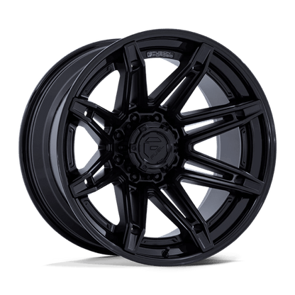 Fuel 1PC | FC401 BRAWL | 20.0x10.00 | 8X170 | -18 | MATTE BLACK W/ GLOSS BLACK LIP