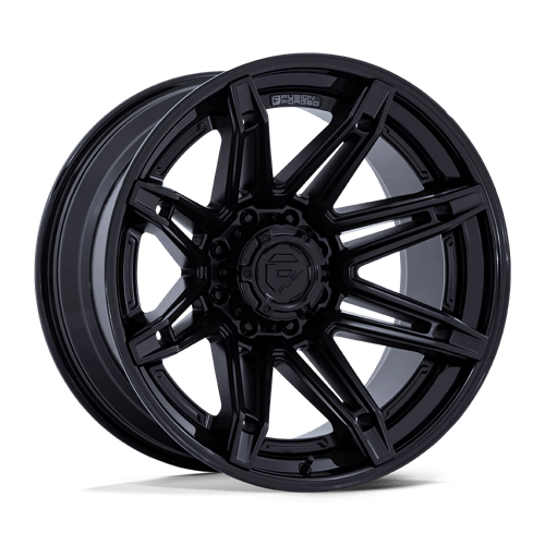 Fuel 1PC | FC401 BRAWL | 22.0x10.00 | 6X139.7 | -18 | MATTE BLACK W/ GLOSS BLACK LIP