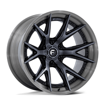 Fuel 1PC | FC402 CATALYST | 24.0x12.00 | 6X139.7 | -44 | GLOSS BLACK BRUSHED DARK TINT