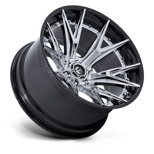 Fuel 1PC | FC402 CATALYST | 24.0x12.00 | 6X139.7 | -44 | CHROME W/ GLOSS BLACK LIP